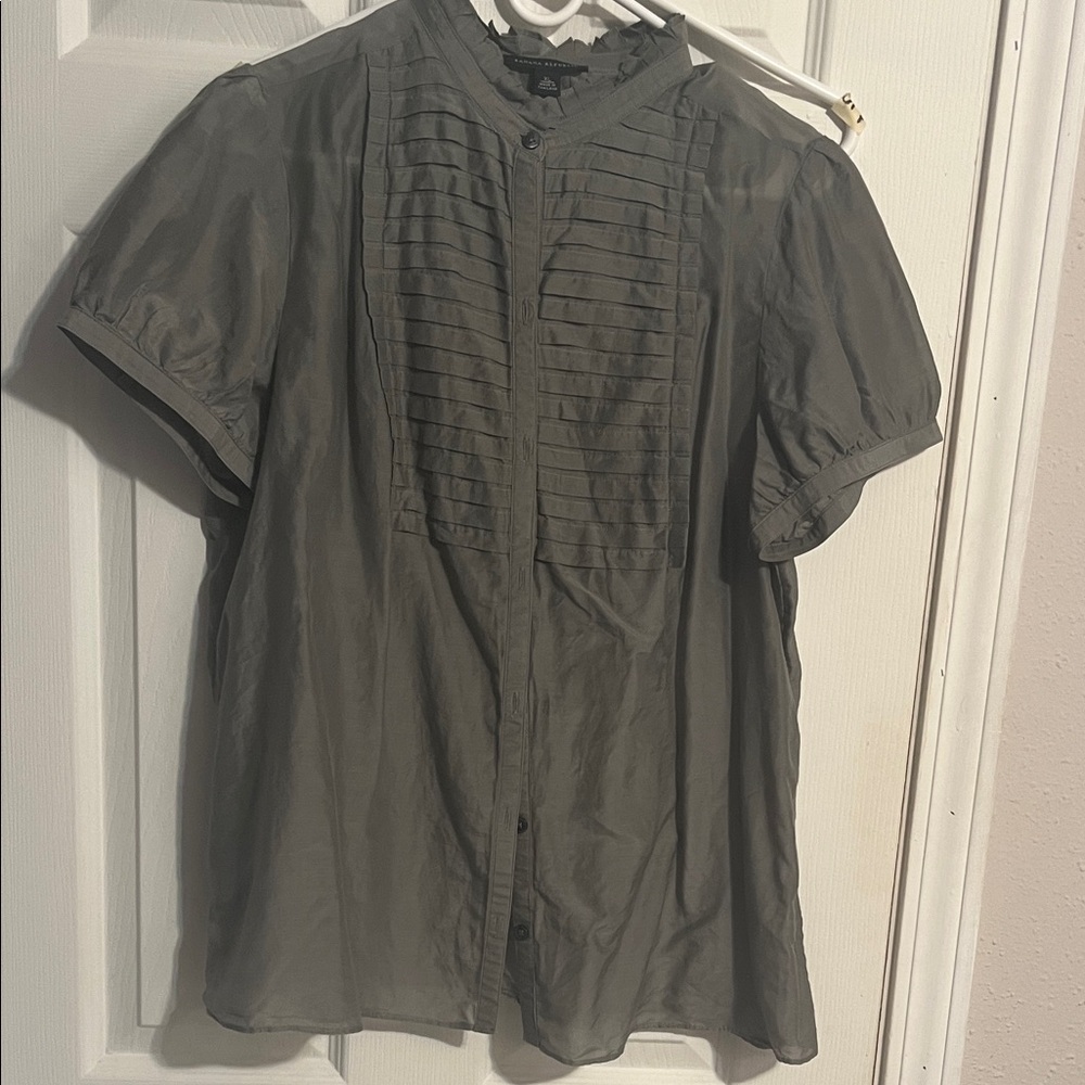 Banana Republic Charcoal Blouse